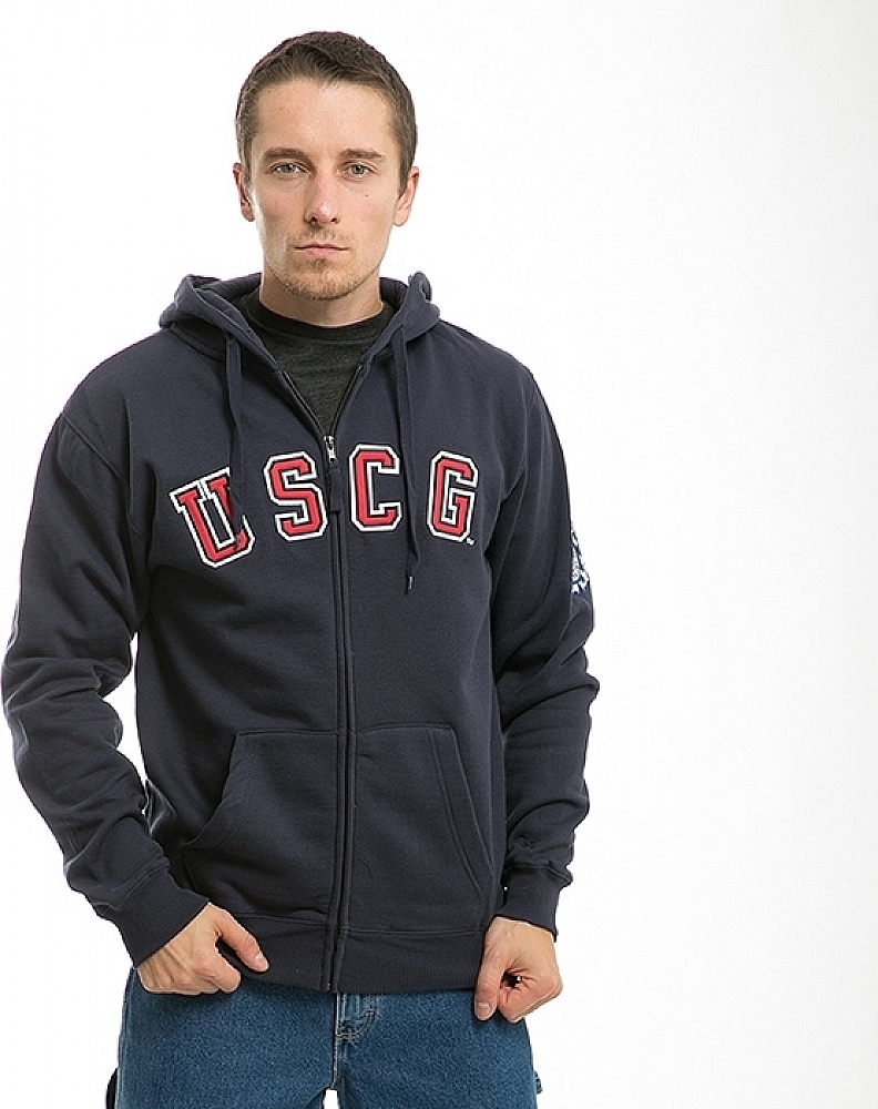 coast guard zip up hoodie