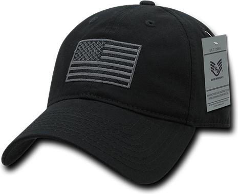 Rapid Dominance Tonal US Flag Graphic Relaxed Mens Cap [Black ...