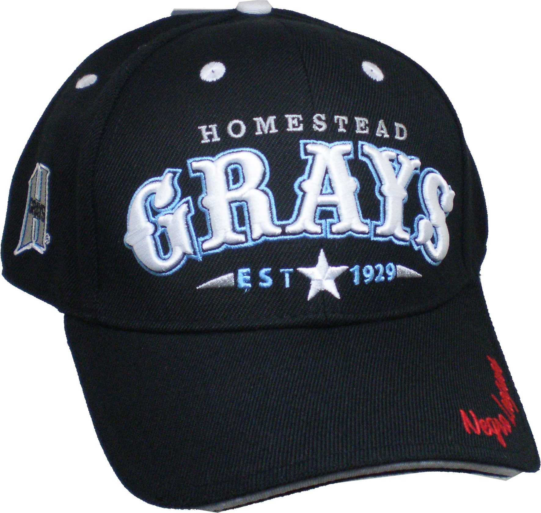 Big Boy Homestead Grays Legends S2 Mens Baseball Cap Black / Adjustable Size