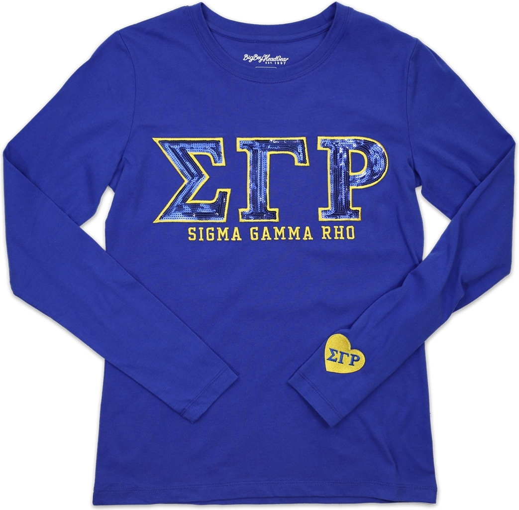 Big Boy Sigma Gamma Rho Divine 9 S2 Long Sleeve Ladies Tee Royal Blue S Product Details 8821