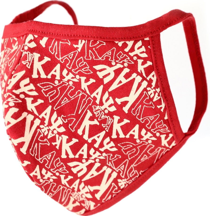 Big Boy Kappa Alpha Psi Divine 9 Printed Face Mask w/Filter Pocket ...