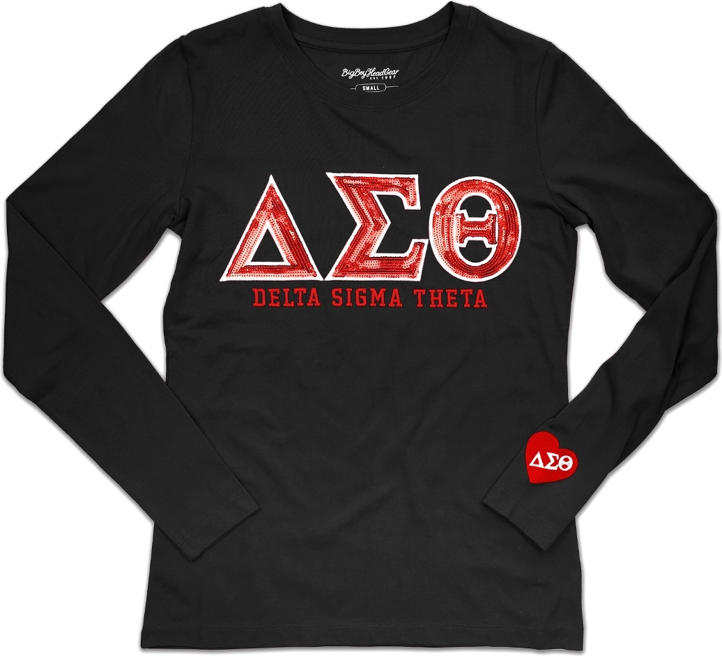 Big Boy Delta Sigma Theta Divine 9 S2 Long Sleeve Ladies Tee Black S Product Details The 3537