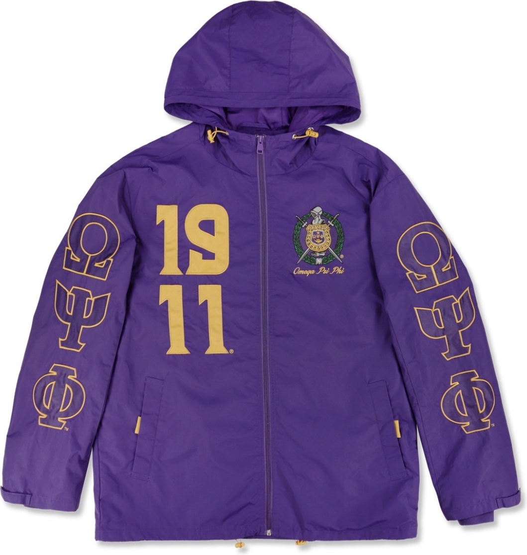 Big Boy Omega Psi Phi Divine 9 S8 Mens Windbreaker Jacket Purple