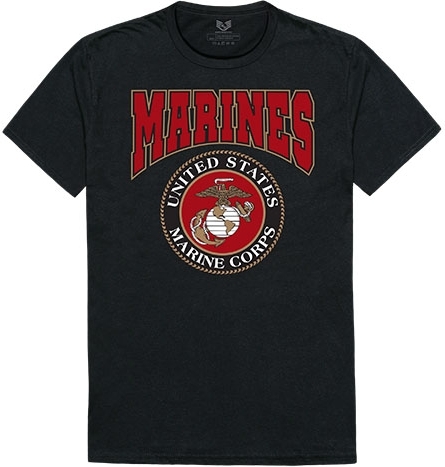 RapDom Marines Graphic Relaxed Mens Tee [Black - XL] > Product Details ...