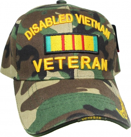 Disabled Vietnam Veteran Ribbon Sandwich Bill Mens Cap | The Cultural ...