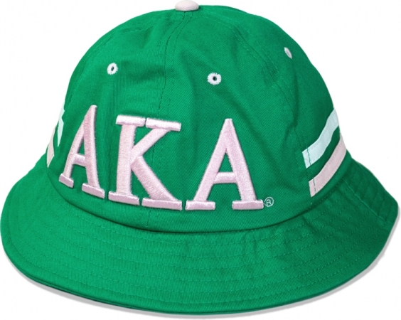 Big Boy Alpha Kappa Alpha Divine 9 S4 Ladies Bucket Hat [Green - 59 cm ...
