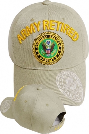 Army Retired Shadow On Bill Mens Cap | The Cultural Exchange Shop ...