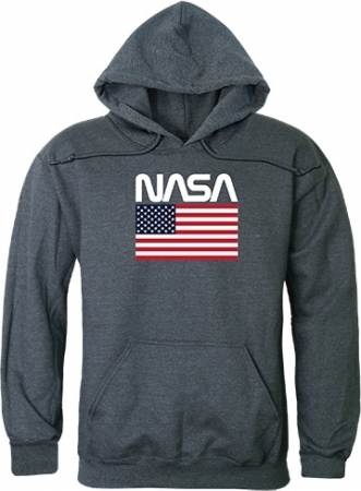 RapDom NASA Worm 2 Graphic Mens Pullover Hoodie [Heather Charcoal Grey ...