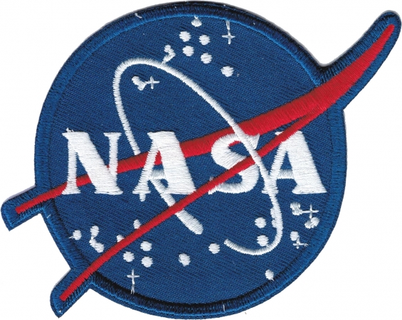 Nasa Jhg Logo Iron-on Patch [blue - 2.75