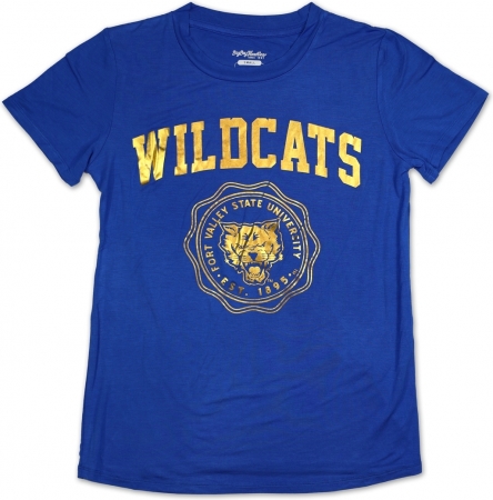 Big Boy Fort Valley State Wildcats S3 Ladies Jersey Tee [Royal Blue - S ...