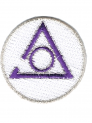 View Buying Options For The Mason Circle of Perfection Symbol Round Iron-On Patch