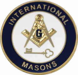 View Buying Options For The International Masons Key Round Lapel Pin