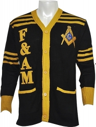View Product Detials For The Buffalo Dallas Prince Hall Mason F&AM Cardigan Sweater