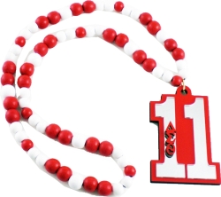 View Buying Options For The Delta Sigma Theta Wood Color Bead Tiki Line #11 Medallion