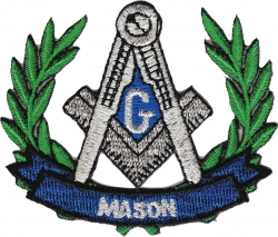 View Buying Options For The Mason Wreath Iron-On Patch