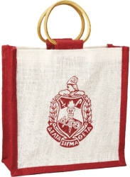 View Buying Options For The Delta Sigma Theta Crest Mini Jute Gift Bag