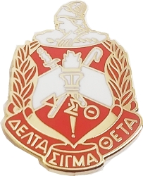 View Buying Options For The Delta Sigma Theta 3D Crest Lapel Pin