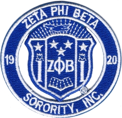 View Buying Options For The Zeta Phi Beta Sorority Inc. Round Cut-Out Iron-On Patch