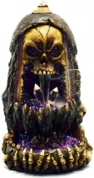 View Buying Options For The Skull And Crystal Cave Backflow Cone Burner