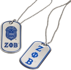 View Buying Options For The Zeta Phi Beta Epoxy Coated Dog Tag