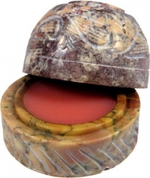 View Buying Options For The New Age Romantic Rose Solid Perfume In Soapstone Jar [Pre-Pack]