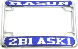 View Buying Options For The Mason 2B1 ASK1 Motorcycle License Plate Frame