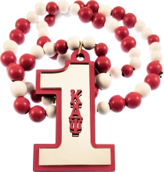 View Buying Options For The Kappa Alpha Psi Wood Color Bead Tiki Line #1 Medallion