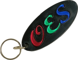 View Buying Options For The Eastern Star Oval Key Chain