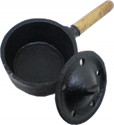 View Buying Options For The New Age Cast Iron Cauldron With Wooden Handle