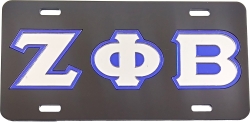 View Buying Options For The Zeta Phi Beta Outline Mirror License Plate