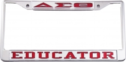 View Buying Options For The Delta Sigma Theta Educator License Plate Frame