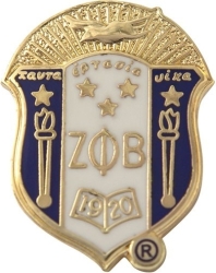 View Buying Options For The Zeta Phi Beta 3D Crest Lapel Pin