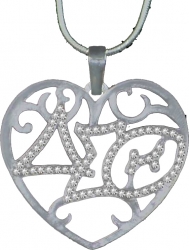 View Buying Options For The Delta Sigma Theta Crystal Filigree Heart Necklace