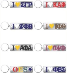 View Buying Options For The Phi Beta Sigma Mirror Heart Key Chain