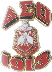 View Buying Options For The Delta Sigma Theta 3D Crest Lapel Pin