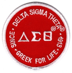 View Buying Options For The Delta Sigma Theta Greek For Life Round Iron-On Patch