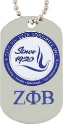 View Buying Options For The Zeta Phi Beta New Image Double Sided Dog Tag