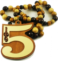 View Buying Options For The Iota Phi Theta Wood Color Bead Tiki Line #5 Medallion