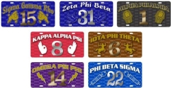 View Buying Options For The Iota Phi Theta Printed Line #4 License Plate