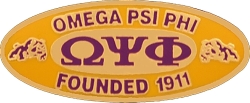 View Buying Options For The Omega Psi Phi Founded 1911 Oval Lapel Pin