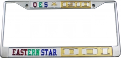 View Buying Options For The Eastern Star + Daughters of Isis Split License Plate Frame