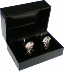 View Buying Options For The Phi Beta Sigma Shield Sandblasted Cuff Links with Box