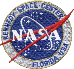 View Buying Options For The NASA Kennedy Space Center Florida USA Round Iron-On Patch