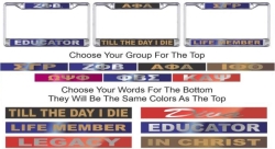 View Buying Options For The Kappa Alpha Psi Till The Day I Die Domed License Plate Frame