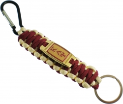 View Buying Options For The Kappa Alpha Psi Paracord Woven Key Chain With Carabiner