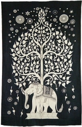 View Buying Options For The Elephant Tree Twin Size Bedspread Cloth Tapestry