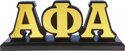 View Buying Options For The Alpha Phi Alpha Wood Desk Top Letters With Color Base