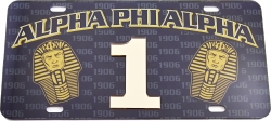 View Buying Options For The Alpha Phi Alpha Printed Line #1 License Plate