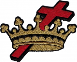 View Buying Options For The Order of Cyrenes Cross & Crown Iron-On Patch