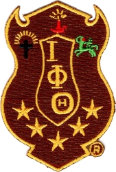 View Product Detials For The Iota Phi Theta Shield Emblem Iron-On Patch